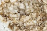 Keokuk Quartz Geode with Calcite Crystals - Iowa #215042-3